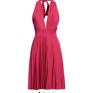 Kaos Jean Pink Cotton Polyamide Midi Dress Size 6